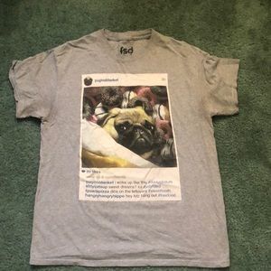 Gray Short- Sleeve Meme TShirt